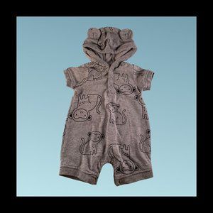 Just One You NB Grey Monkey Outfit with Hoodie